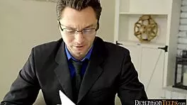 Lawyer helps tiny reckless teen kiara cole with hardcore sex