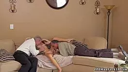 amateur gets tied up by old young gang