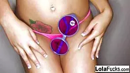 lola foxx gropes herself nude in cute compilation