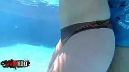 Young Spanish Slut Africa Irujo Sucking by the Pool