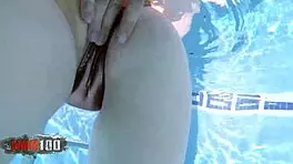 Young Spanish Slut Africa Irujo Sucking by the Pool