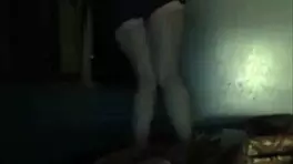 In a retro comic, the cute teen playfully masturbates alone