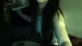 In a retro comic, the cute teen playfully masturbates alone