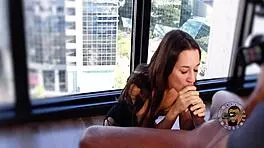 freya's sloppy blowjob feels amazing on my big cock.