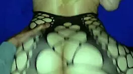 Blonde amateur creams on big black cock doggystyle