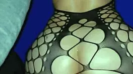 Blonde amateur creams on big black cock doggystyle