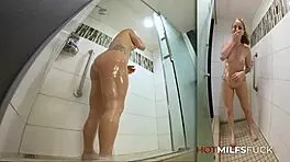 Young milf crystal taylor fucks huge toy and big dick for the camera