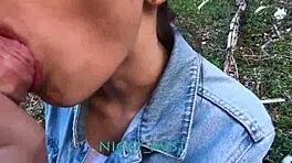 uhh, can’t resist cumming in my stepsister’s mouth in public