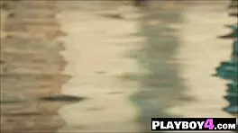 the ebony model starts with hot posing, then rips off her clothes for a passionate striptease