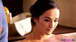 Milf Bianca Breeze Fucks With Her Stepson And His Girlfriend In Detailed Scene