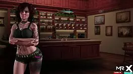 Treasureofnadia features bar striptease with clothes ripped and sex