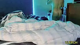 My friend catches me naked and I show off my ass 😏