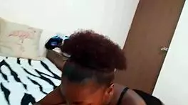 Cute horny step-daughter teases stepdad into blowjob