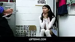 lifter4k shoplifter penelope woods gets fucked by officer in office