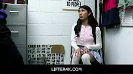 lifter4k shoplifter penelope woods gets fucked by officer in office