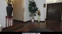 cute stepsister natalie porkman does pov blowjob and ass licking