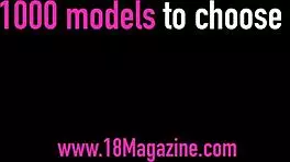 Tan blonde teen 18+ Paris Tale stripped bare for a wild scene.