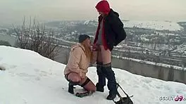 Real Czech teen outdoor sex 😍