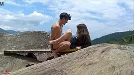 Secretly Fucking Horny Stepsister During Family Outing