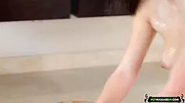 Horny Masseuse Gives Handjob Blowjob