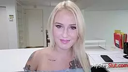 step sis gets fucked in his office - layla love