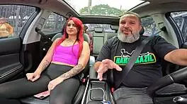 Strolling The Streets Of São Paulo With A Naked Redhead In The Car - Ginger Smith And Ma Santos