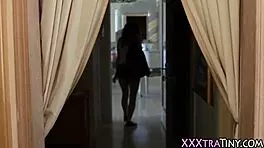 Wow! Small Redhead Receives Intense Facial Cumshot!