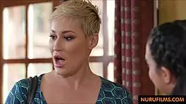 Young Student Feels Passionate Fingering During Surprise Massage For Milf Teacher