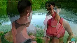 Jill Shows Off Her Absolute Stunning Hot Body in Bikini During Horny College Roleplay