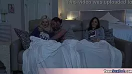 Testing stepdad's asexual claim with blowjob