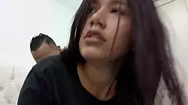 Wow, latina woman rides my thick cock!