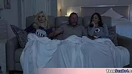 Testing stepdad's asexual claim with blowjob