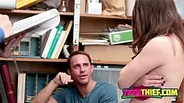 Naughty cuckold caught on hidden cam at police office