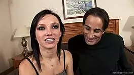 Cute first timer gets bent over for big cock fucking