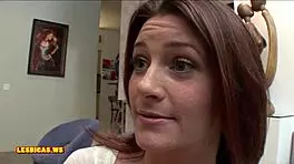 step mom shows daughter how to be lesbian with kissing and licking