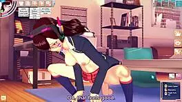 D.Va gets ridden and deepthroated in the room during a game parody fuck 😏