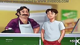 Teen 18+ in Summertime Saga earns money with sex