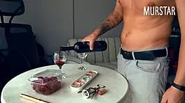 Little Sex Scene with Natural Tits and Shaved Pussy on Rocolo