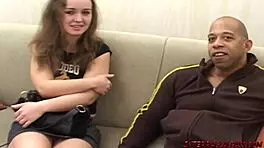 Girl from Park Takes 2 Black Cocks