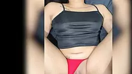 Young brunette gets doggystyle creampie in homemade bondage scene