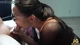 Girlfriend Sucking and Jerk Off Cock After Work - Amateur