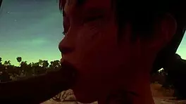 shannon gets rough interracial facial at party?