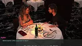 Intense cuckold dinner where wife and stepmother get fucked by Bennett in 3D anime.