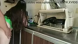 i fucked my aunt's ass hard in the kitchen!