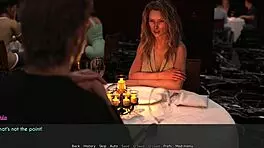 Intense cuckold dinner where wife and stepmother get fucked by Bennett in 3D anime.