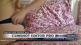 young camgirl on webcam stuffing her cute pussy with a hairbrush, so homemade and fun