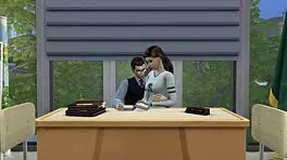 Teen student feels desire sneaking out to fuck her art professor.