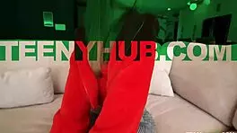 lucky anne the sitter gives blowjob with big ass