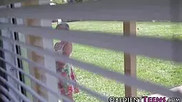 watch this kinky teen get rough fucked while she rubs herself?