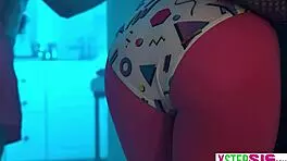 Yo, stuck in a room with my teen stepsister and her hot BFF at Halloween